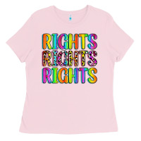 Bubblegum Pink rights rights rights (pride) Ladies Tee - Zillion Design Studio