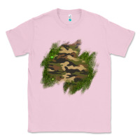 Bubblegum Pink camouflage glitter patch Classic Tee - AdoDesignShop