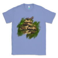 Colony Blue camouflage glitter patch Classic Tee - AdoDesignShop