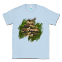 Dusty Blue camouflage glitter patch Classic Tee - AdoDesignShop
