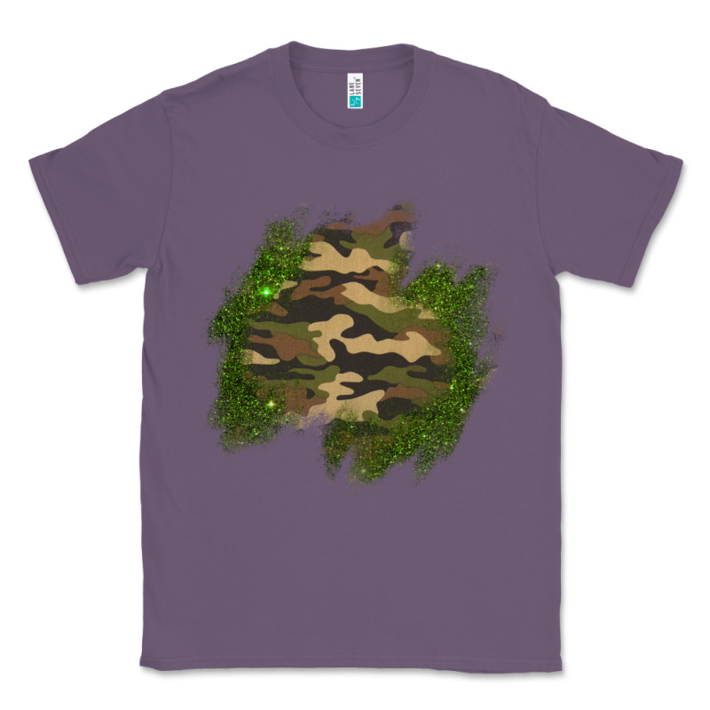 Camouflage Glitter Patch Classic Tee by AdoDesignShop | Teevron