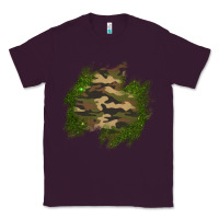Plum camouflage glitter patch Classic Tee - AdoDesignShop