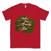 Red camouflage glitter patch Classic Tee - AdoDesignShop