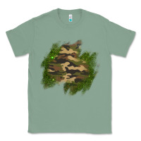 Sage camouflage glitter patch Classic Tee - AdoDesignShop