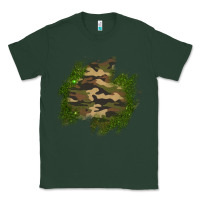 Sports Green camouflage glitter patch Classic Tee - AdoDesignShop
