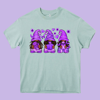 Domestic Violence Warrior Afro Gnomes Heavy Core Tee Designed By Texasbilliewilder