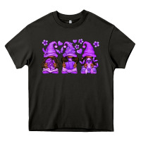 Asphalt Domestic Violence Warrior Afro Gnomes Heavy Core Tee - texasbilliewilder