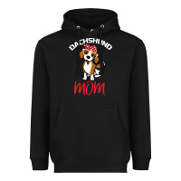 Black Dachshund Mom Heavyweight Hoodie - Bettercallsaul
