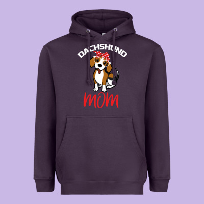 Dachshund Mom Heavyweight Hoodie Designed By Bettercallsaul