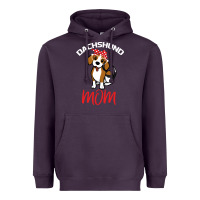 Plum Dachshund Mom Heavyweight Hoodie - Bettercallsaul