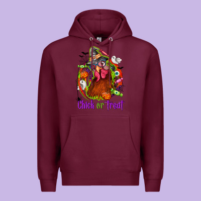 Chick Or Treat Halloween Premium Hoodie Designed By Nancycooperartshop