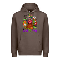 Coffee Chick or treat Halloween Premium Hoodie - NancyCooperArtShop