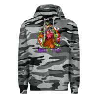 Slate Camo Chick or treat Halloween Premium Hoodie - NancyCooperArtShop