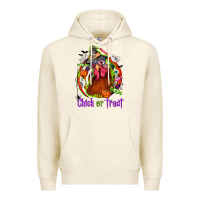 Tofu Chick or treat Halloween Premium Hoodie - NancyCooperArtShop