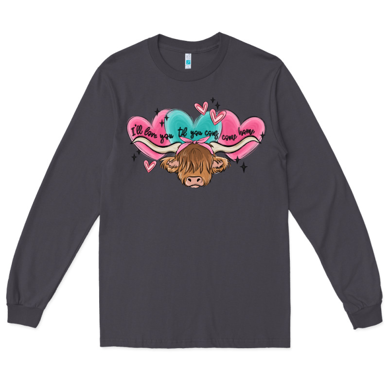 Western Cow And Heart Long Sleeve Tee by MaliasSmallBusiness | Teevron