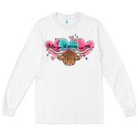 White western cow and heart Long Sleeve Tee - MaliasSmallBusiness
