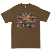Cacao All American dude 4th of July Premium Tee - CowGirlArtShop