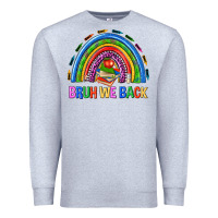 Heather Grey bruh we back Premium Sweatshirt - NancyCooperArtShop