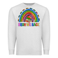 Oatmeal Heather bruh we back Premium Sweatshirt - NancyCooperArtShop