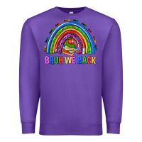 Purple bruh we back Premium Sweatshirt - NancyCooperArtShop