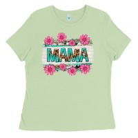 Matcha mama leopard with turquoise background Ladies Tee - texasbilliewilder
