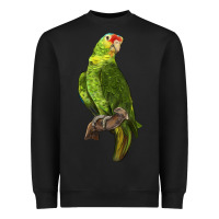 Black New Zealand Paraket Parrot Heavyweight Sweatshirt - LillyAllenDesigns