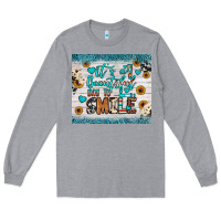 Heather Grey it’s a beautiful day to smile Long Sleeve Tee - JahusDesignShop