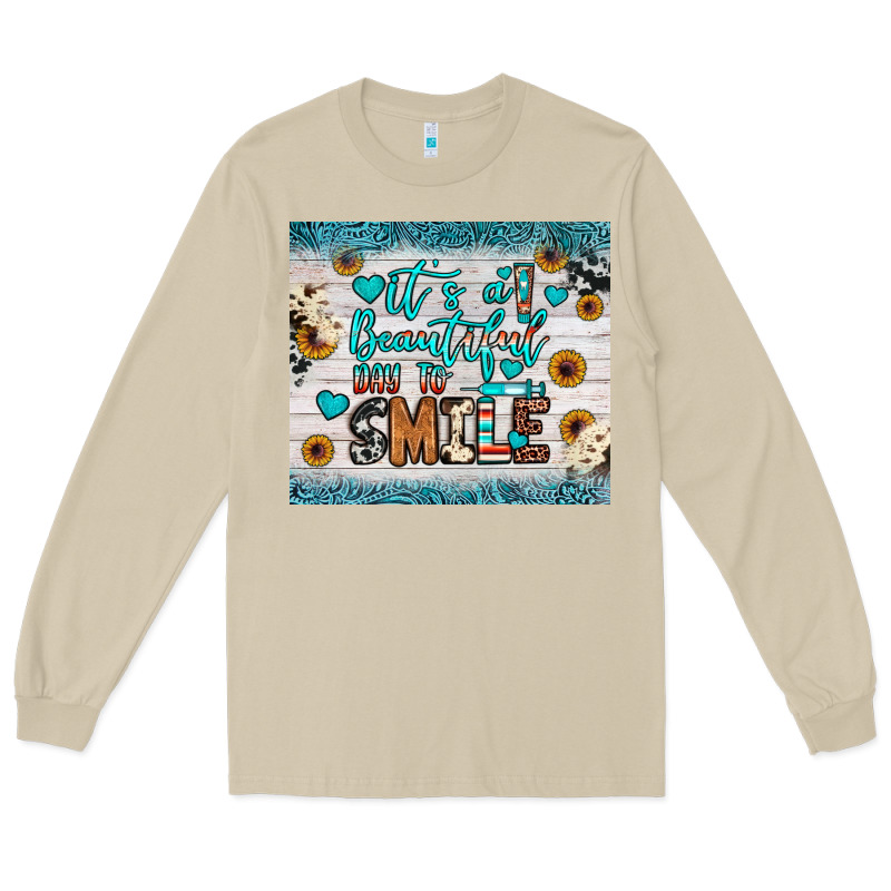 It’s A Beautiful Day To Smile Long Sleeve Tee by JahusDesignShop | Teevron