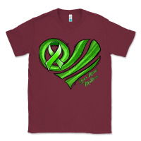 Burgundy mental health awareness heart Classic Tee - Jasminsmagicworld