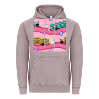 Vintage Zinc easter school bus seamless pattern Vintage Hoodie - BundleAndBundleShop