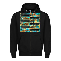 Black Hairdresser Parting Comb With Leopard And Glitter Seamless Pattern Bbs Zipper Hoodie - BundleAndBundleShop