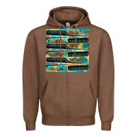 Chestnut Hairdresser Parting Comb With Leopard And Glitter Seamless Pattern Bbs Zipper Hoodie - BundleAndBundleShop