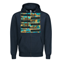 Navy Hairdresser Parting Comb With Leopard And Glitter Seamless Pattern Bbs Zipper Hoodie - BundleAndBundleShop