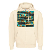 Sandshell Hairdresser Parting Comb With Leopard And Glitter Seamless Pattern Bbs Zipper Hoodie - BundleAndBundleShop