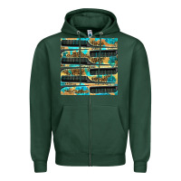 Sports Green Hairdresser Parting Comb With Leopard And Glitter Seamless Pattern Bbs Zipper Hoodie - BundleAndBundleShop