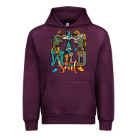 Mauve Wine western wild soul Urban Hoodie - OliviaCreatesArt