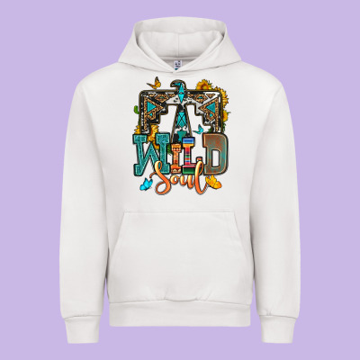 Western Wild Soul Urban Hoodie Designed By Oliviacreatesart