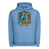 Pigment Pebble Blue western wild soul Urban Hoodie - OliviaCreatesArt
