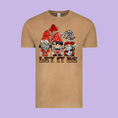 Let It Be Ladybug Gnomies Vintage Tee Designed By Barkaloodesign