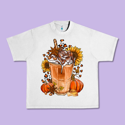 Pumpkin Spice Ice Latte Urban Heavy Tee Designed By Jasminsmagicworld