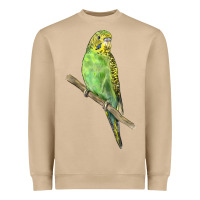 Budgeriar Bird Parrot Heavyweight Sweatshirt | Teevron