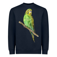Navy Budgeriar Bird Parrot Heavyweight Sweatshirt - LillyAllenDesigns