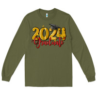 Army Green 2024 graduate Long Sleeve Tee - MaliasSmallBusiness