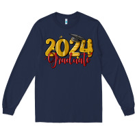 Navy 2024 graduate Long Sleeve Tee - MaliasSmallBusiness