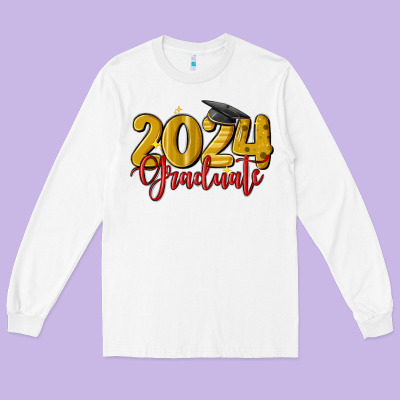 2024 Graduate Long Sleeve Tee Designed By Maliassmallbusiness