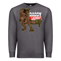 Charcoal Heather DADDY SAURUS REX Premium Sweatshirt - Bettercallsaul