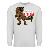 Dove Grey DADDY SAURUS REX Premium Sweatshirt - Bettercallsaul