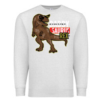 Oatmeal Heather DADDY SAURUS REX Premium Sweatshirt - Bettercallsaul