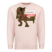 Pale Pink DADDY SAURUS REX Premium Sweatshirt - Bettercallsaul