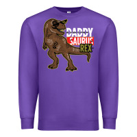 Purple DADDY SAURUS REX Premium Sweatshirt - Bettercallsaul